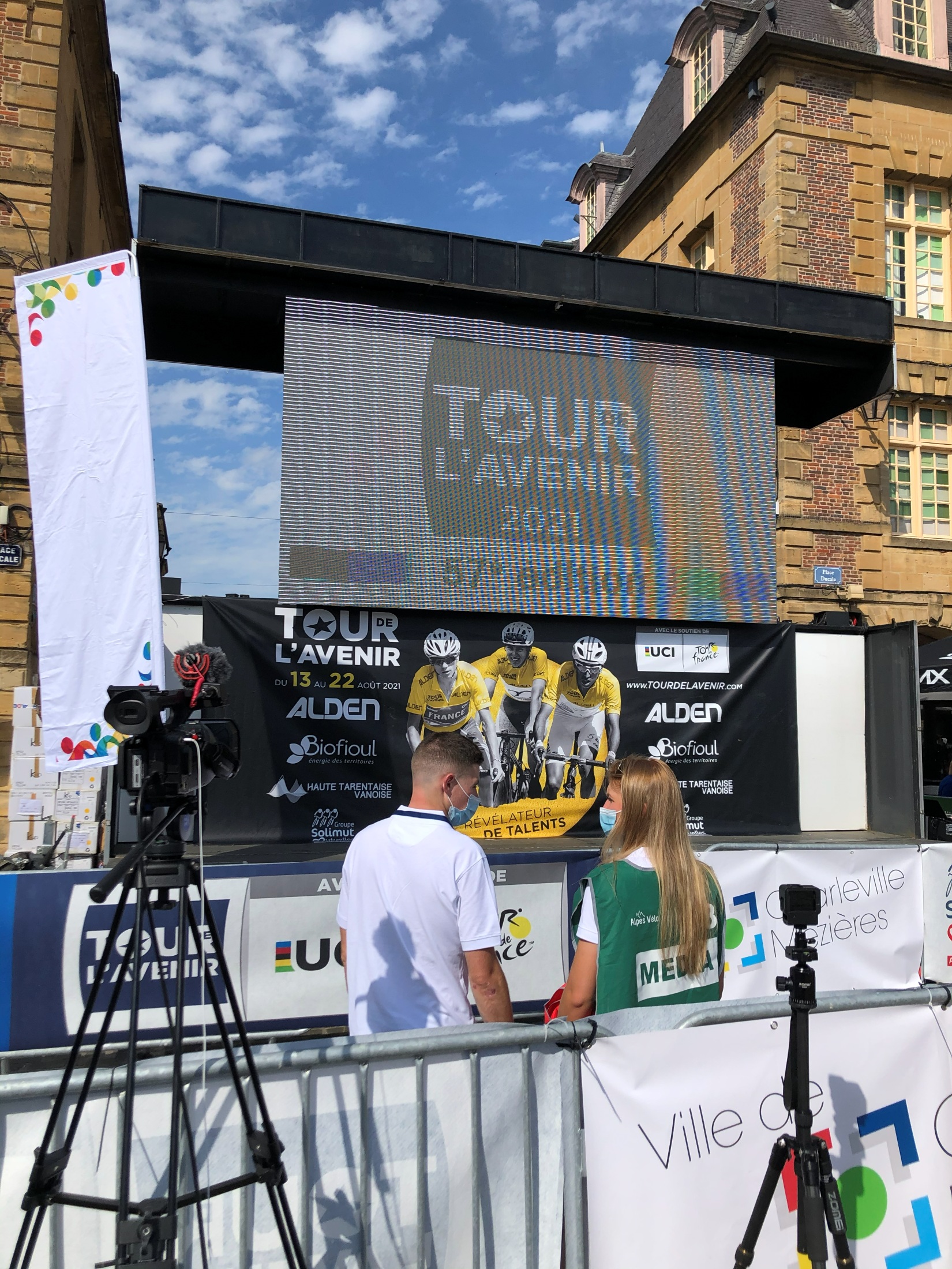 Captation vidéo du Tour de l’Avenir 2021 à Charleville-Mézières